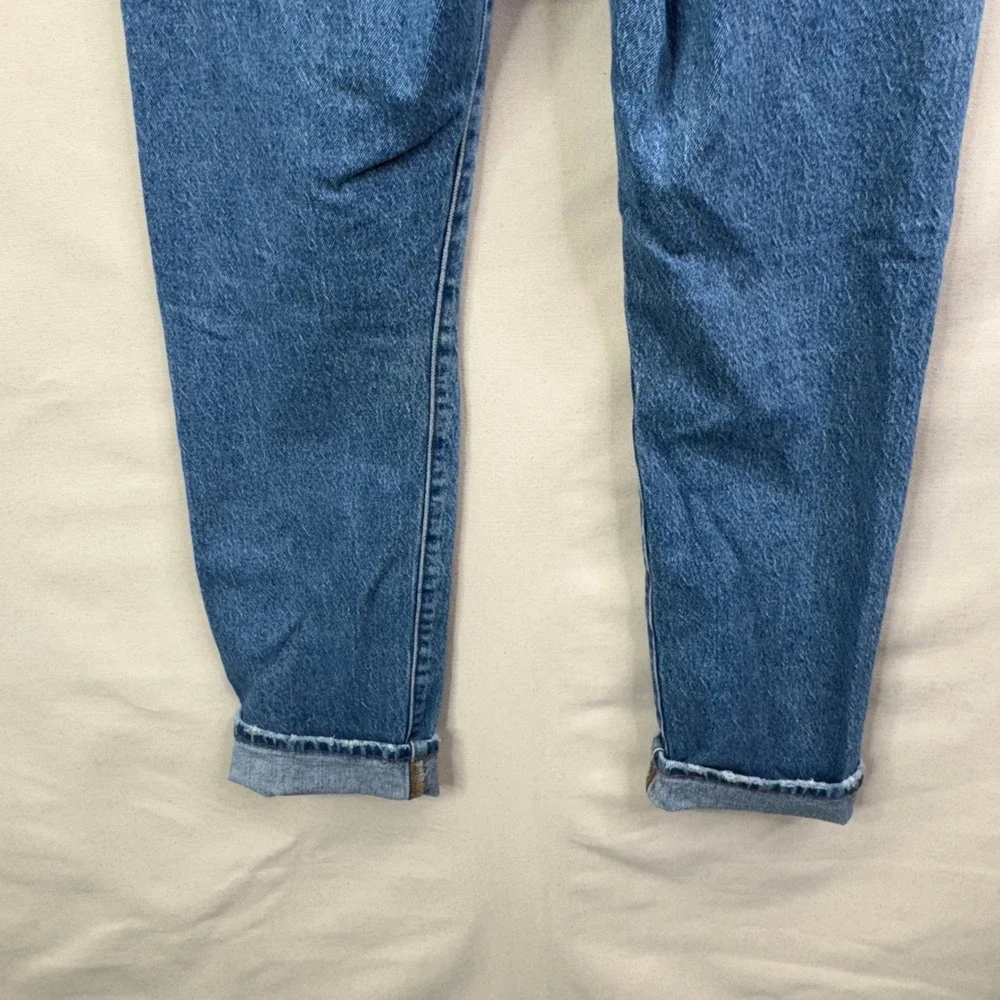 Levi's 501 Premium Jeans W25 L30 Blue Distressed High Rise Button Fly Denim